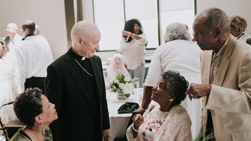 Meeting attendants at St. Benedict Centennial